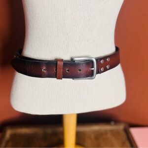 Men's Classic Brown Leather Belt Bag
